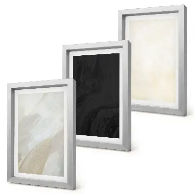 3-piece wall art set structures in minimalist tones