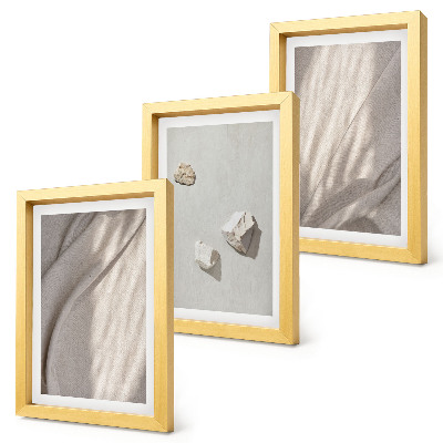 Framed triptych Close-ups of modern boho style structures
