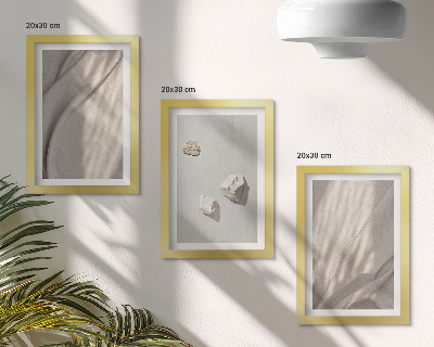 Framed triptych Close-ups of modern boho style structures