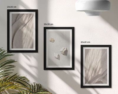 Framed triptych Close-ups of modern boho style structures