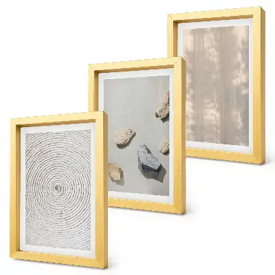 3-piece wall art set boho textures and natural structures