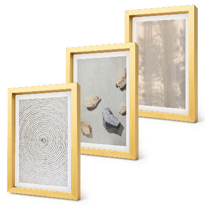 3-piece wall art set Boho textures natural structures