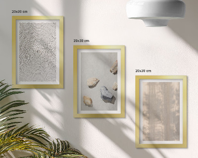 3-piece wall art set Boho textures natural structures