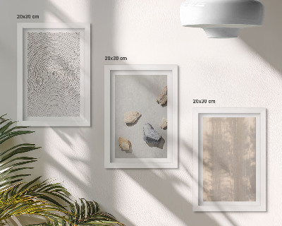 3-piece wall art set Boho textures natural structures
