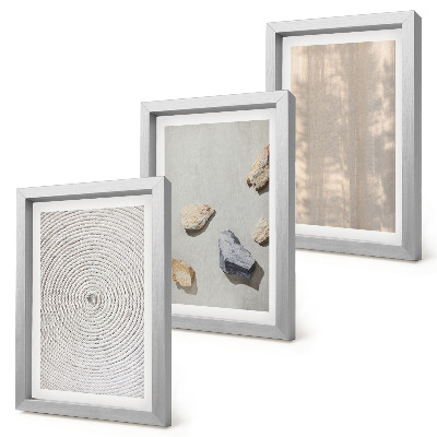 3-piece wall art set Boho textures natural structures