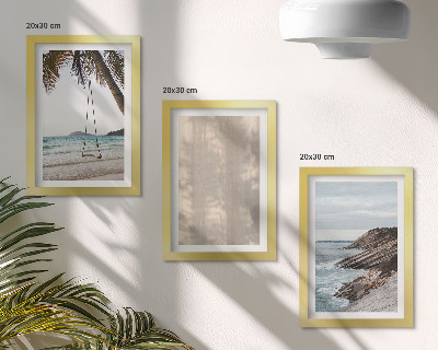 3-piece wall art set Summer sand and seaside views summer landscapes