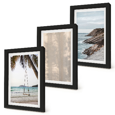 3-piece wall art set Summer sand and seaside views summer landscapes