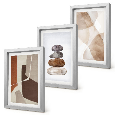Framed triptych Abstract painting modern decorations