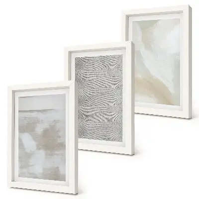 3-piece wall art set modern abstract painting with textured design