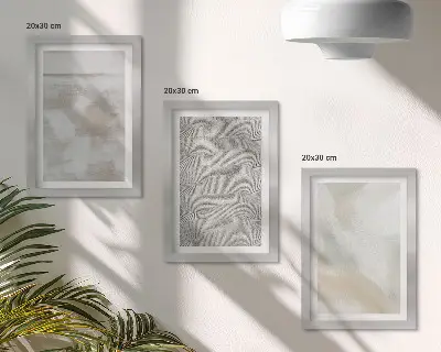 3-piece wall art set modern abstract painting with textured design