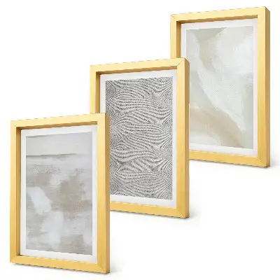 3-piece wall art set modern abstract painting with textured design