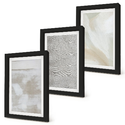 3-piece wall art set Abstraction in design, modern painting textures