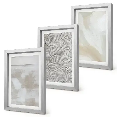 3-piece wall art set modern abstract painting with textured design