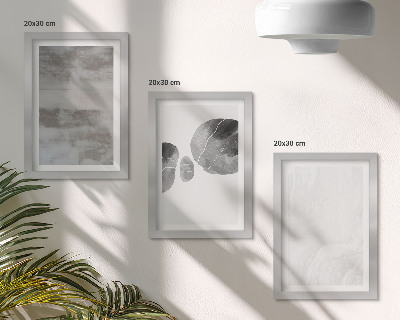 Photo frame wall Abstract shapes and structures modern style