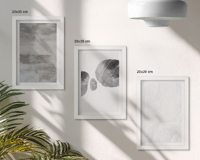 Photo frame wall Abstract shapes and structures modern style