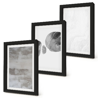 Photo frame wall Abstract shapes and structures modern style