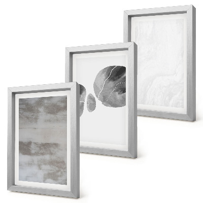 Photo frame wall Abstract shapes and structures modern style