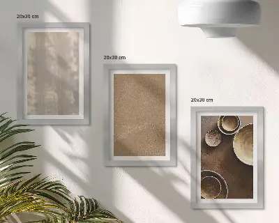 3-Piece Wall Art Set featuring structures and textures in a minimalist style