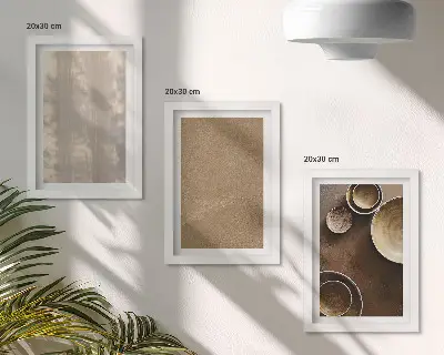 3-Piece Wall Art Set featuring structures and textures in a minimalist style