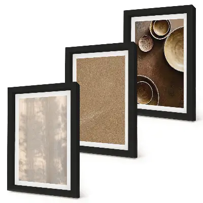 3-Piece Wall Art Set featuring structures and textures in a minimalist style