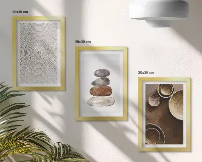 Photo frame wall gallery modern texture art design
