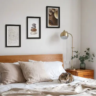 Photo frame wall gallery modern texture art design