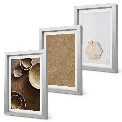 3-piece wall art set Minimalist textures in warm colors