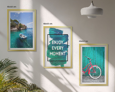 Wall art set Sea boat bike inspiration