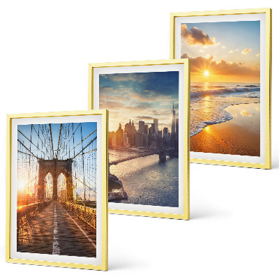 Wall art set Bridges sunsets city