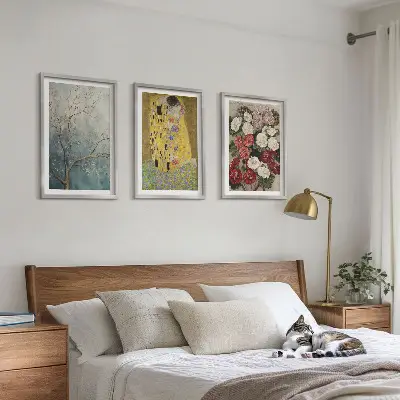 Gustav Klimt Tree of Life wall art set of three framed prints
