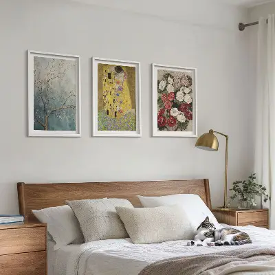 Gustav Klimt Tree of Life wall art set of three framed prints
