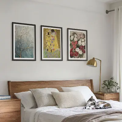 Gustav Klimt Tree of Life wall art set of three framed prints