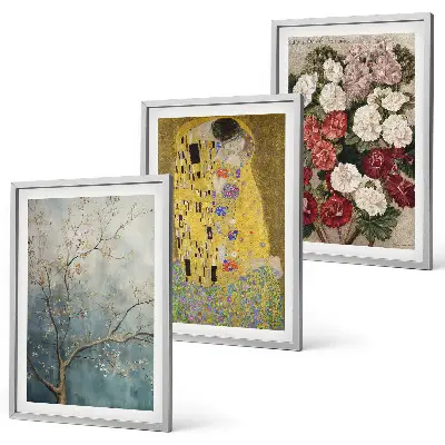 Gustav Klimt Tree of Life wall art set of three framed prints