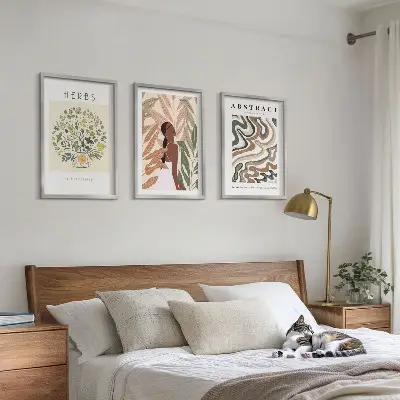 Wall art set boho minimalist pastel posters