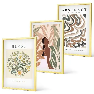 Wall art set boho minimalist pastel posters