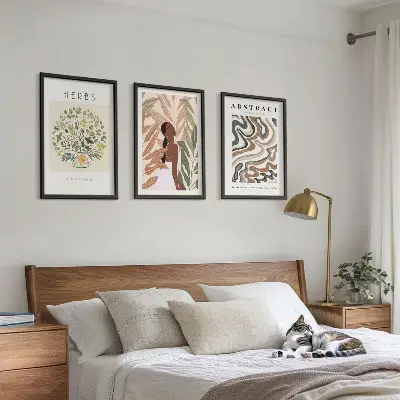 Wall art set boho minimalist pastel posters