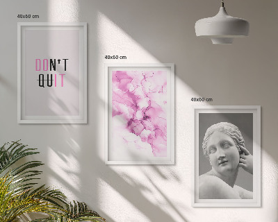Three-piece wall art piece Abstract watercolor sculpture