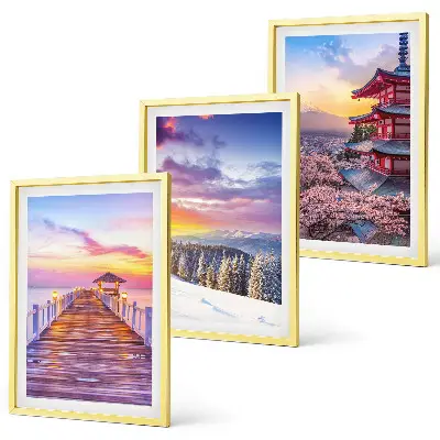 Romantic skyscapes framed wall art set of 3 pieces