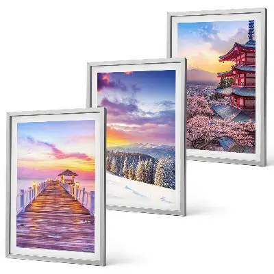 Romantic skyscapes framed wall art set of 3 pieces