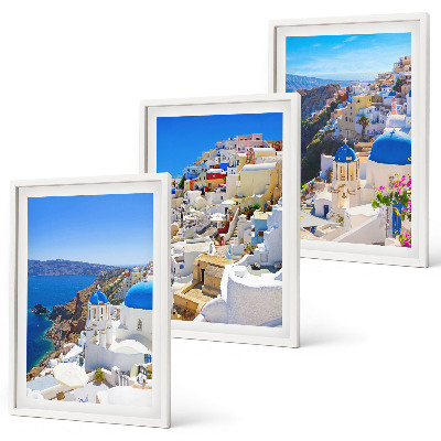 Wall art set Landscape architecture Oia Santorini