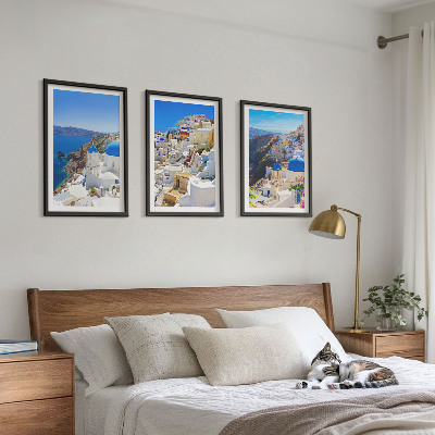 Wall art set Landscape architecture Oia Santorini