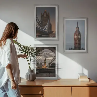 London Bridge and Big Ben wall art set set of wall art prints