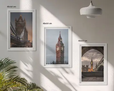 London Bridge and Big Ben wall art set set of wall art prints