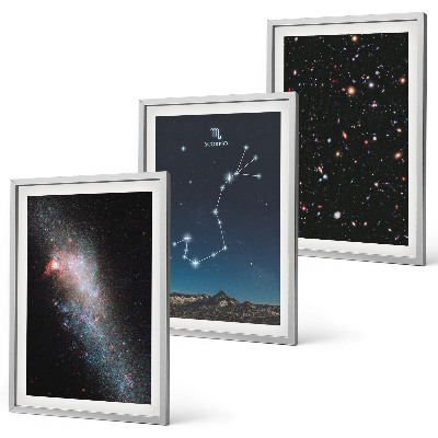 Wall art set Scorpio's Cosmic Landscapes