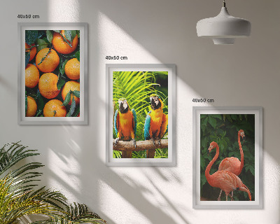 Wall art set Fruity accents in the tropics