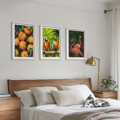 Wall art set Fruity accents in the tropics