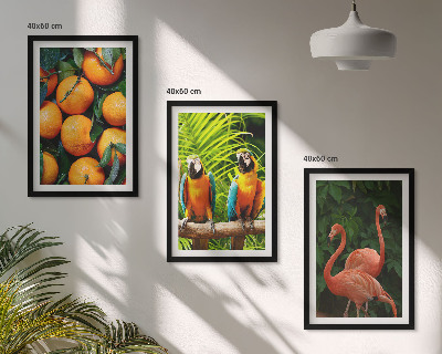 Wall art set Fruity accents in the tropics