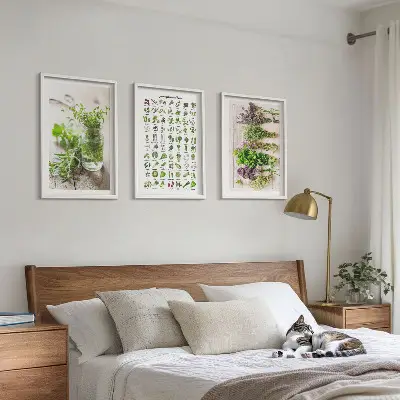 Dried herbs for the kitchen three-piece wall art set