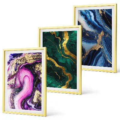 Abstract rose green patterns wall art set set of abstract green rose pattern wall art