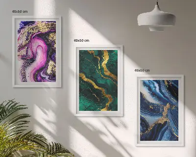 Abstract rose green patterns wall art set set of abstract green rose pattern wall art